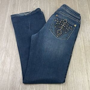 Rock '47 Wrangler Women's Ultra Low Rise Denim Jeans Size 11 x 36